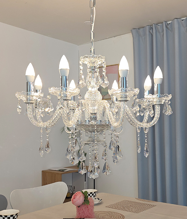 파로스 8등 크리스탈 펜던트전등 식탁조명