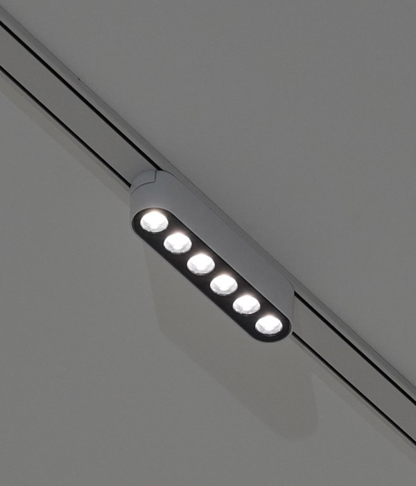 소리에 무타공 마그네틱 레일조명 6W (숏)